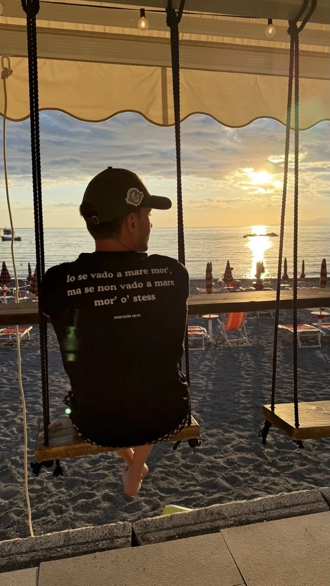 T-shirt Spearfishing Naples - Io se vado a mare mor